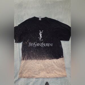 YVES SAINT LAURENT oversized graphic tee